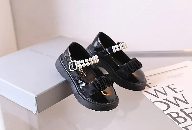 Cartoon Princess Shoe Fashion Simple Leather Shoe Comfort Versatile Exquisite Girl Shoes Trendy Butterfly Bow Casual Child Shoe