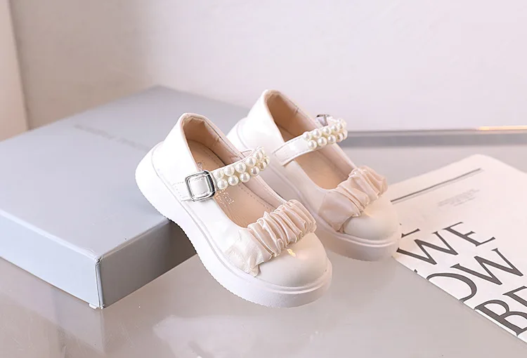 Cartoon Princess Shoe Fashion Simple Leather Shoe Comfort Versatile Exquisite Girl Shoes Trendy Butterfly Bow Casual Child Shoe