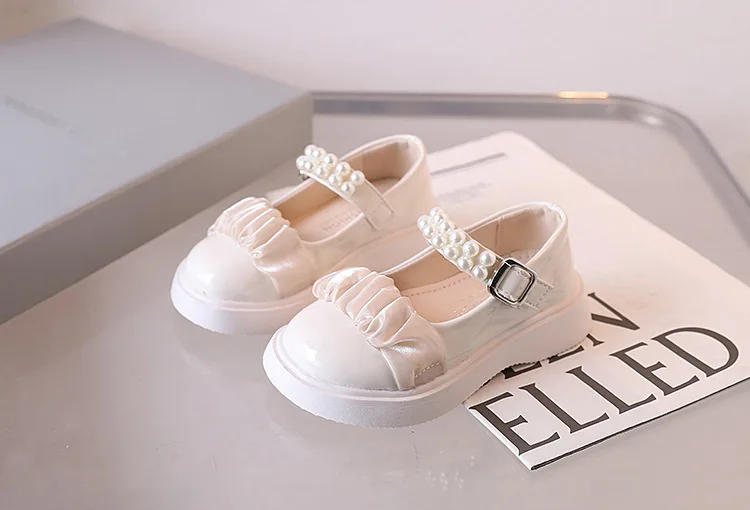 Cartoon Princess Shoe Fashion Simple Leather Shoe Comfort Versatile Exquisite Girl Shoes Trendy Butterfly Bow Casual Child Shoe