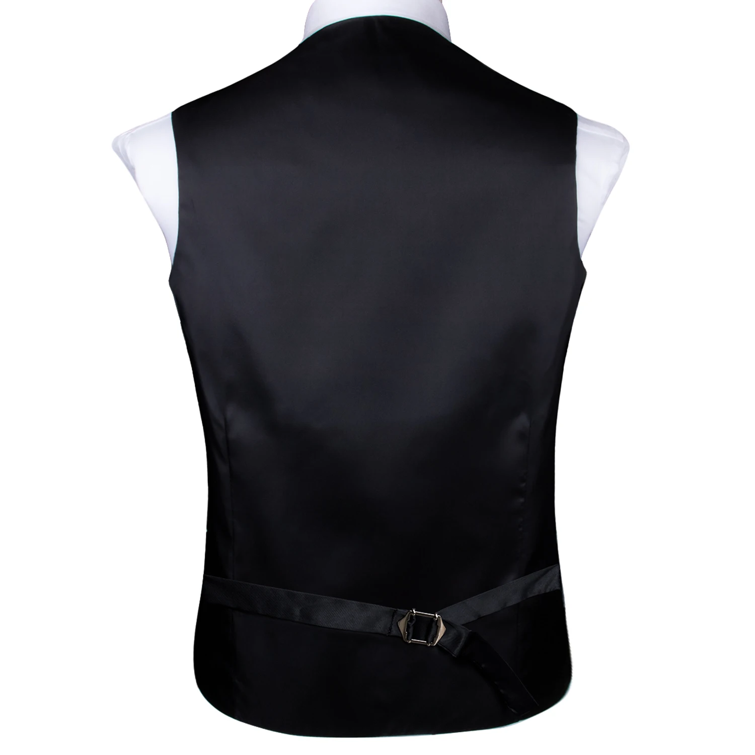 Mens Suit Golden Black Purple Orange Vest Tie Hanky Cufflinks Set Paisley Waistcoat for Male Wedding Busniess