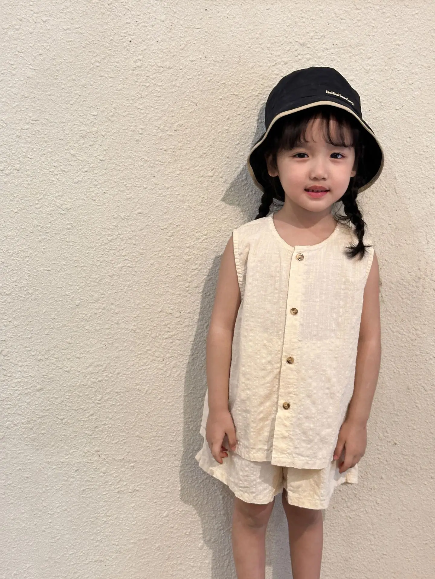 2026 Summer Kids Clothing Set Boys Vest and Shorts 2 Pcs Suit Korean Style Casual Girls Clothes Set Unsex Children Outfit