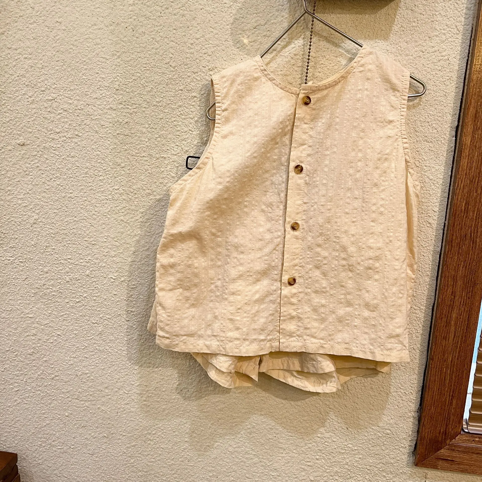 2026 Summer Kids Clothing Set Boys Vest and Shorts 2 Pcs Suit Korean Style Casual Girls Clothes Set Unsex Children Outfit