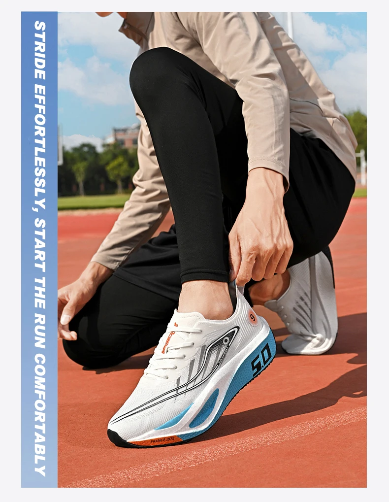 Running Shoes Carbon Board Speciality Marathon Men Sports Breathable Lightweight Women's Comfortable Athletic Nonskid Sneakers