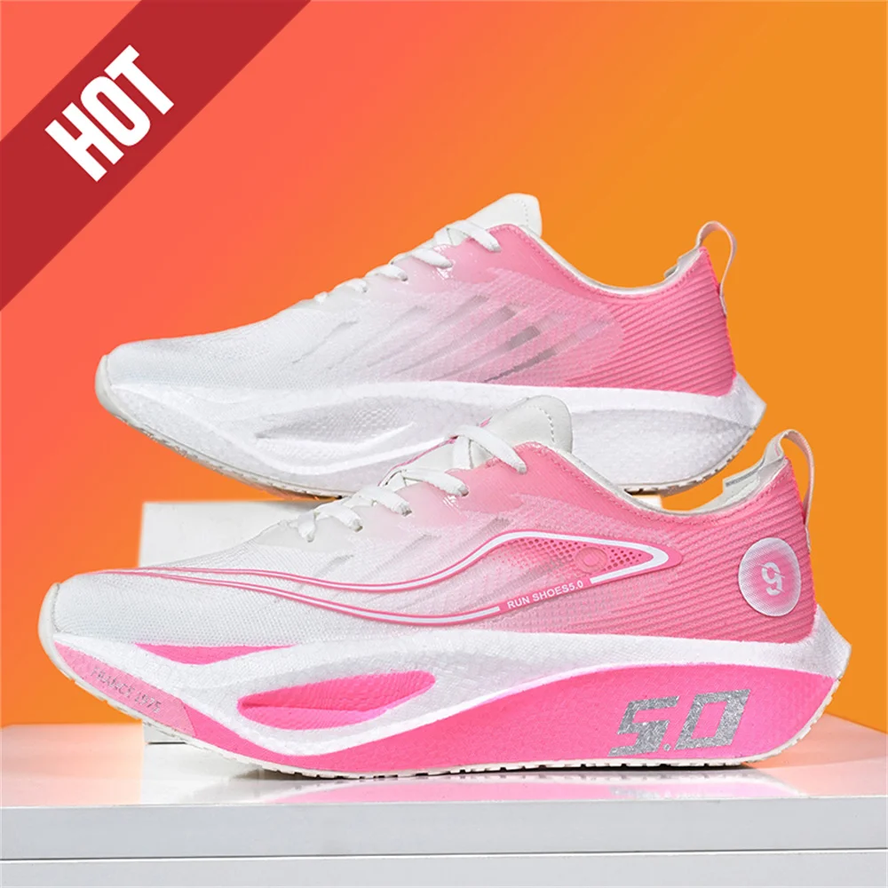 Running Shoes Carbon Board Speciality Marathon Men Sports Breathable Lightweight Women's Comfortable Athletic Nonskid Sneakers