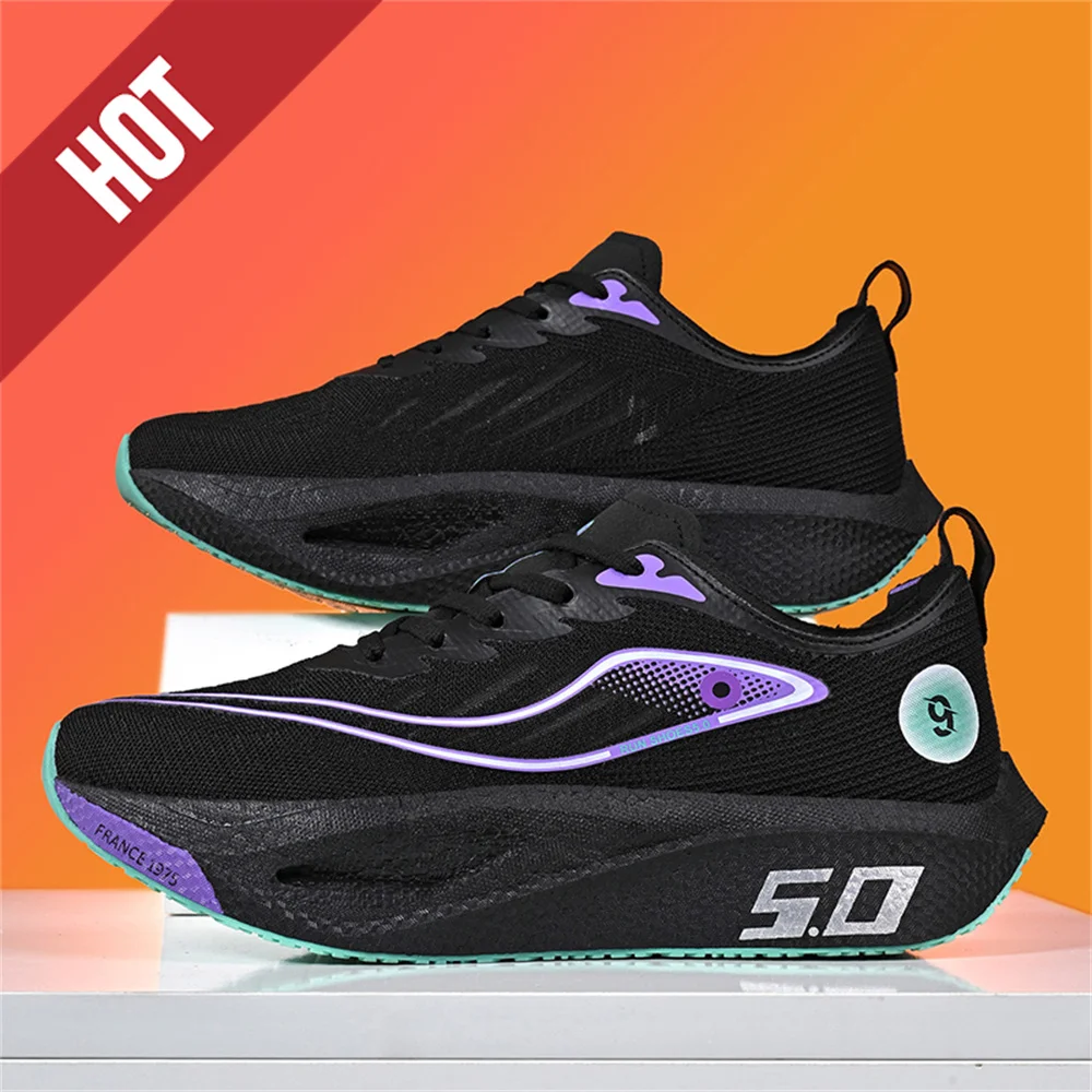 Running Shoes Carbon Board Speciality Marathon Men Sports Breathable Lightweight Women's Comfortable Athletic Nonskid Sneakers