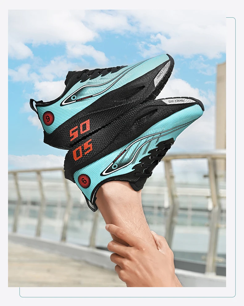 Running Shoes Carbon Board Speciality Marathon Men Sports Breathable Lightweight Women's Comfortable Athletic Nonskid Sneakers