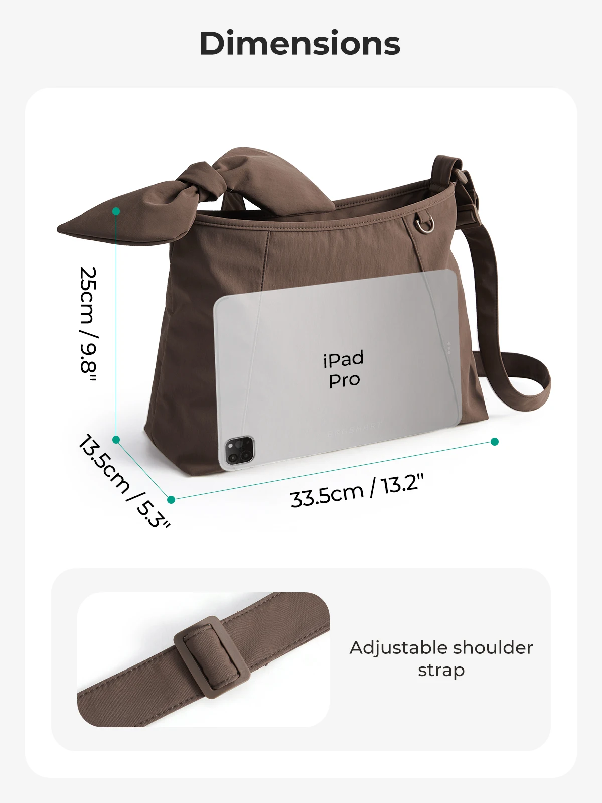 BAGSMART Women Large Capacity Crossbody Bag Casual Shoulder Handbag Waterproof Travel Bag Multi-Function Overnight Shoulder Bag
