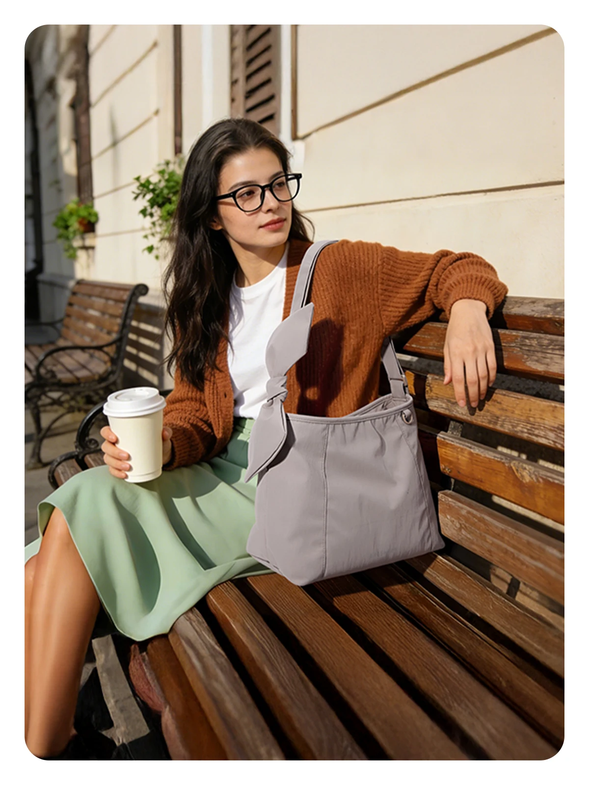 BAGSMART Women Large Capacity Crossbody Bag Casual Shoulder Handbag Waterproof Travel Bag Multi-Function Overnight Shoulder Bag