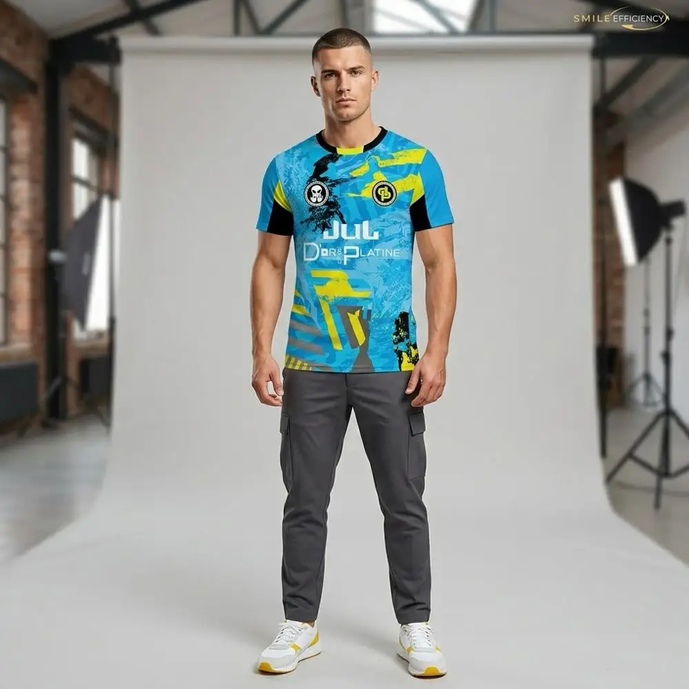 2026 Summer New JUL Jersey New Outdoor Sports Breathable Quick-Drying Football T-Shirt Men's & Women's Casual Short-Sleeve Tee