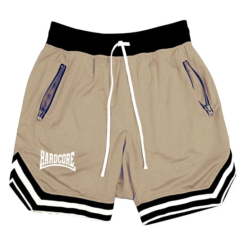 2026 New Hardcore Men's Summer Personalized Printed Shorts with High Quality Casual Elasticity and Comfortable Breathable Waist