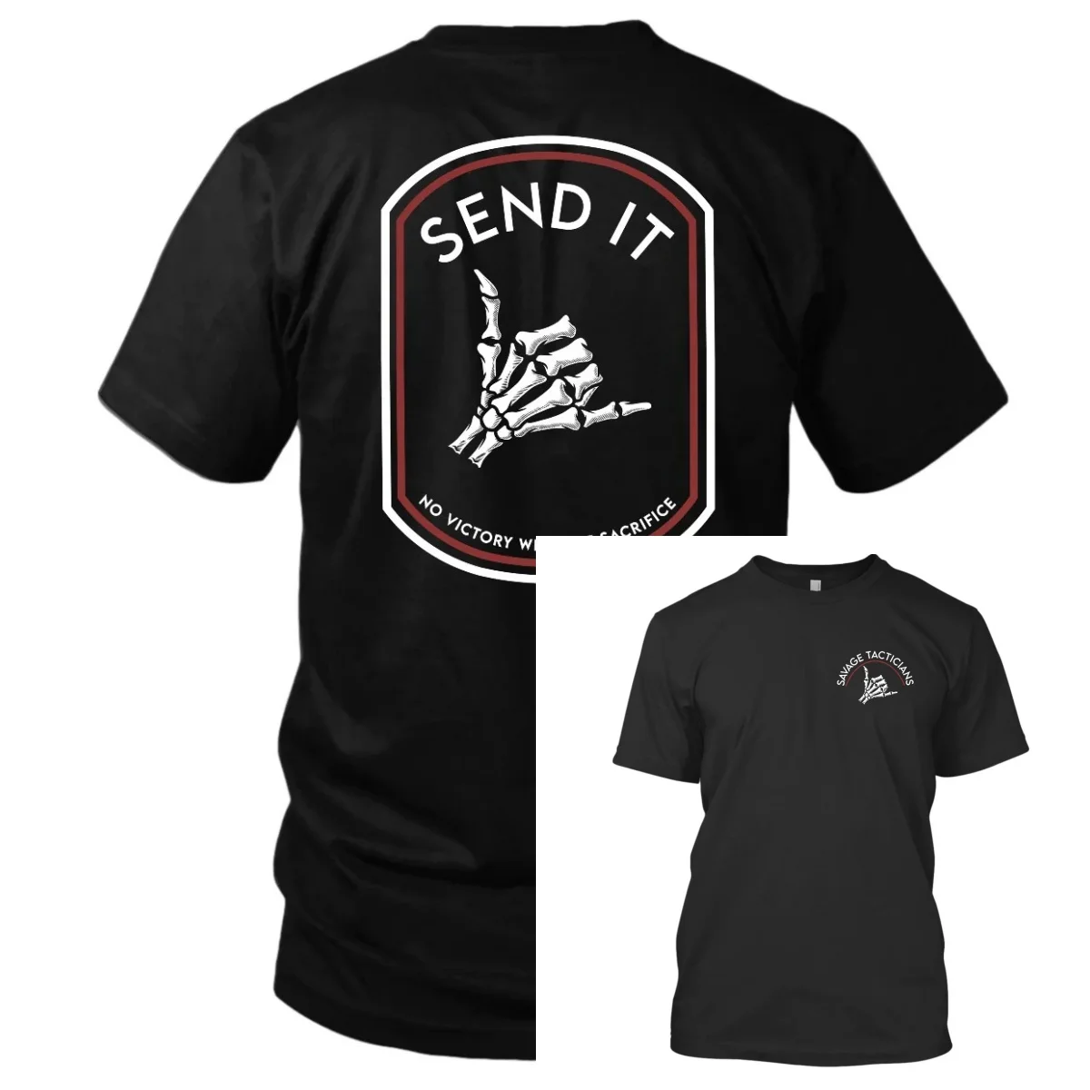 Send It T-Shirt – Savage Tacticians Exhaust Ventilation for Cooling Suitable for Exercise Wear