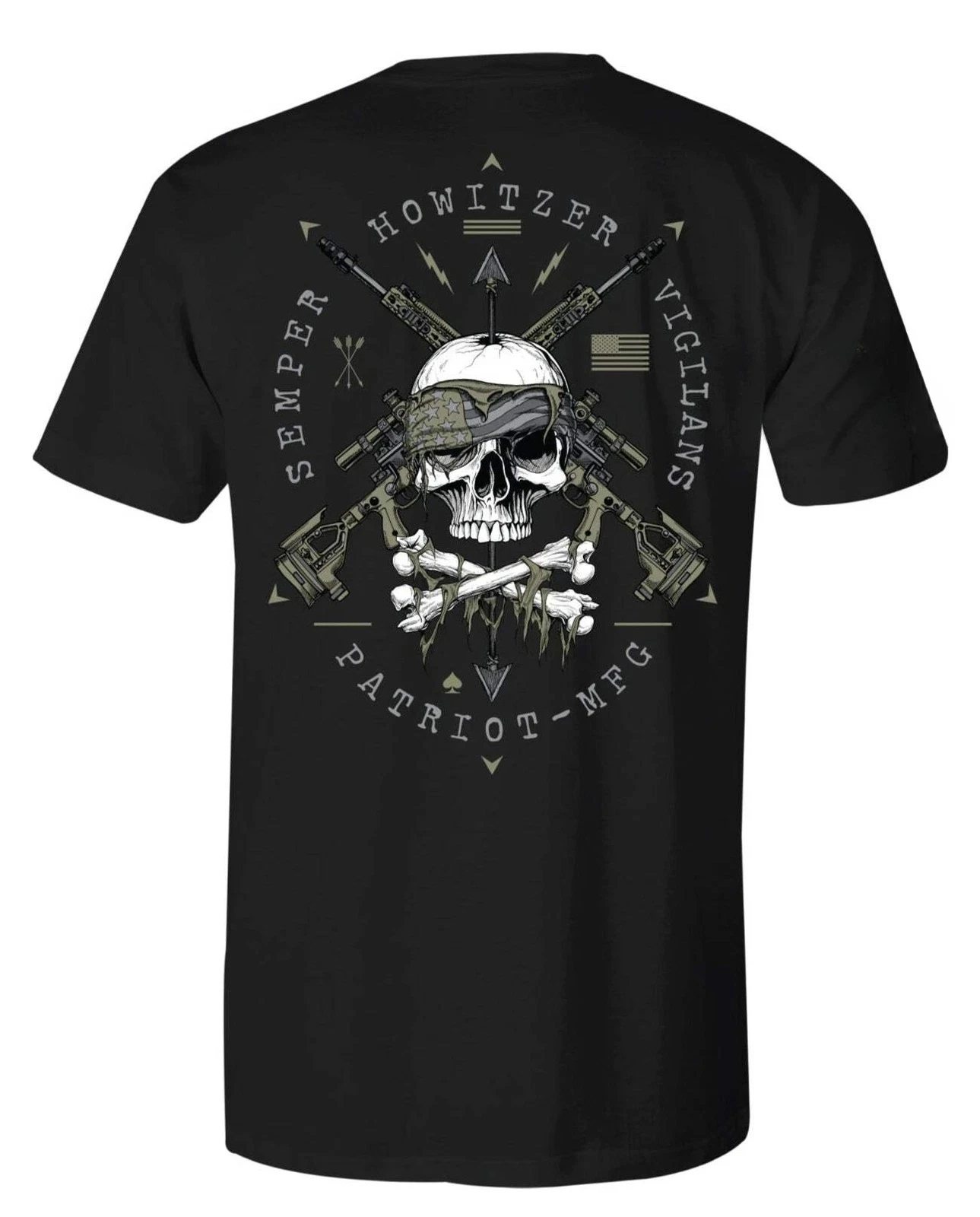 Howitzer Style Men's T-shirt Snipers Lair Military Grunt MFG  - Suitable for Sports Wear Pure Cotton