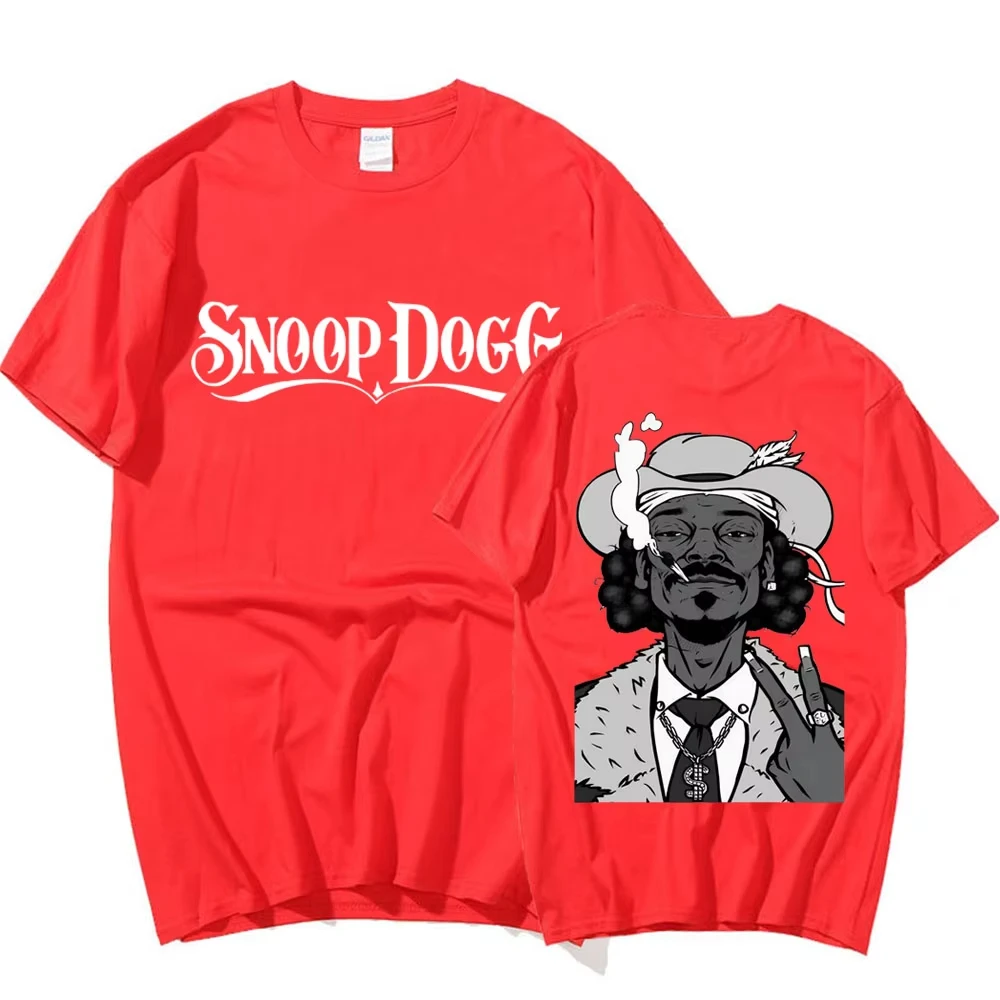 Hot Sale Rapper Snoop Dogg Graphic T-Shirt, Men's Hip Hop Fashion Funny Tee, Summer Unisex Streetwear Oversized T-Shirt