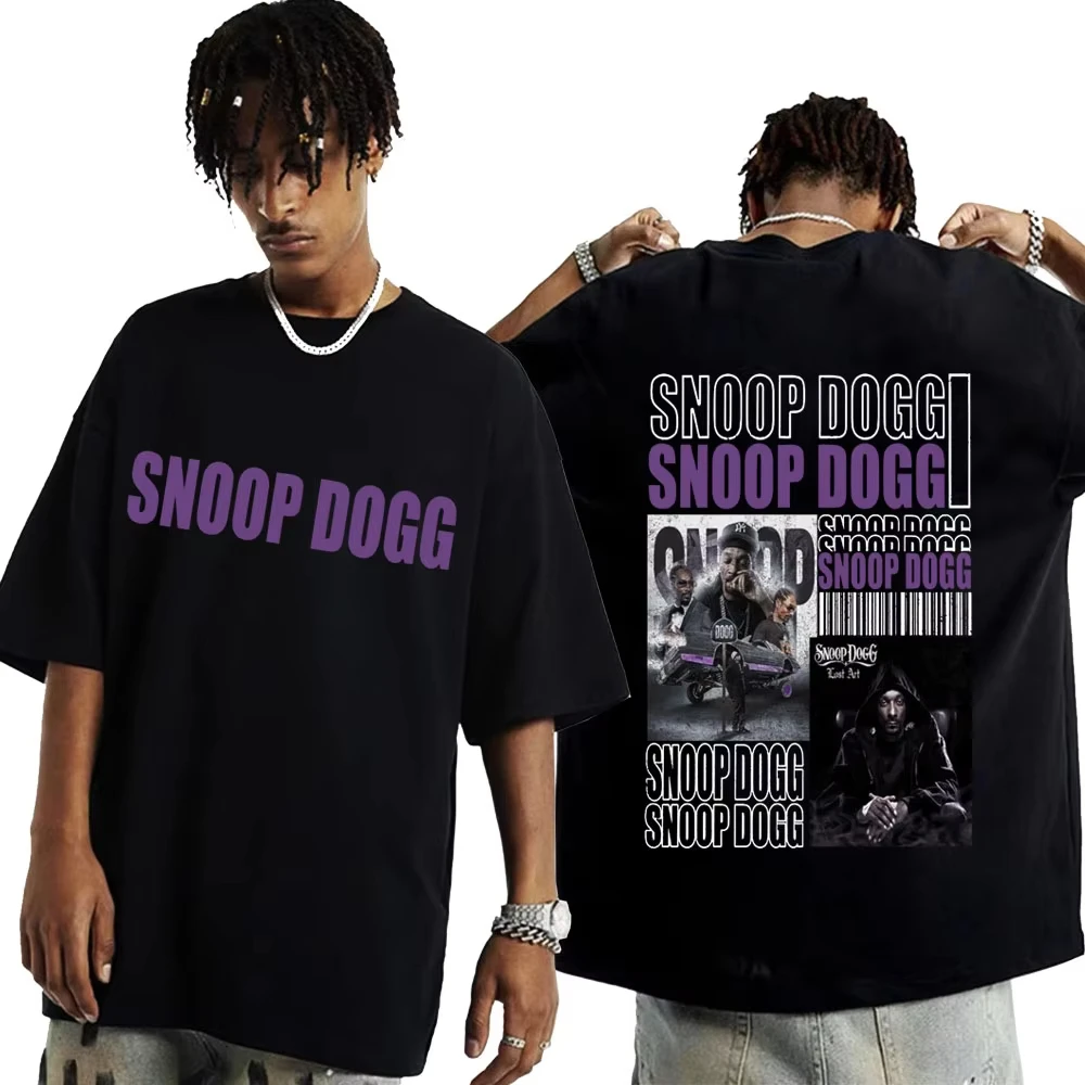 Hot Sale Rapper Snoop Dogg Graphic T-Shirt, Men's Hip Hop Fashion Funny Tee, Summer Unisex Streetwear Oversized T-Shirt