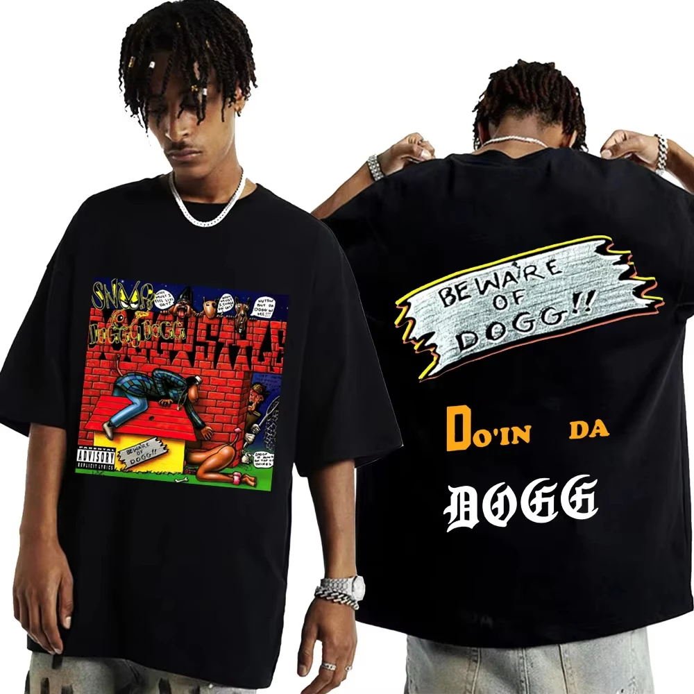 Hot Sale Rapper Snoop Dogg Graphic T-Shirt, Men's Hip Hop Fashion Funny Tee, Summer Unisex Streetwear Oversized T-Shirt