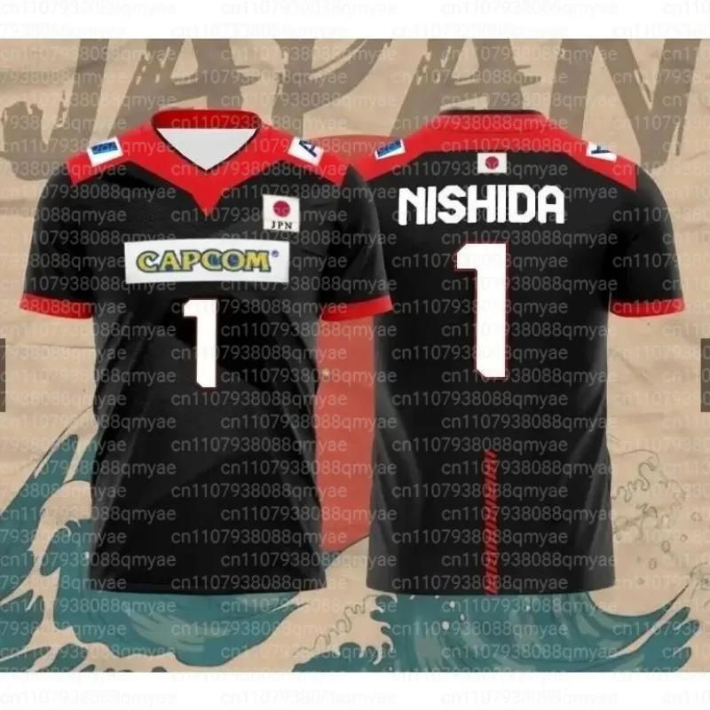Japanese Volleyball Suit Parent Child Wear R. Takahashi 21 Ishikawa 14 Sports and Leisure Breathable Quick Drying Loose T-shirt