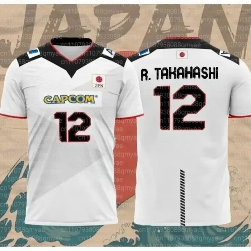 Japanese Volleyball Suit Parent Child Wear R. Takahashi 21 Ishikawa 14 Sports and Leisure Breathable Quick Drying Loose T-shirt