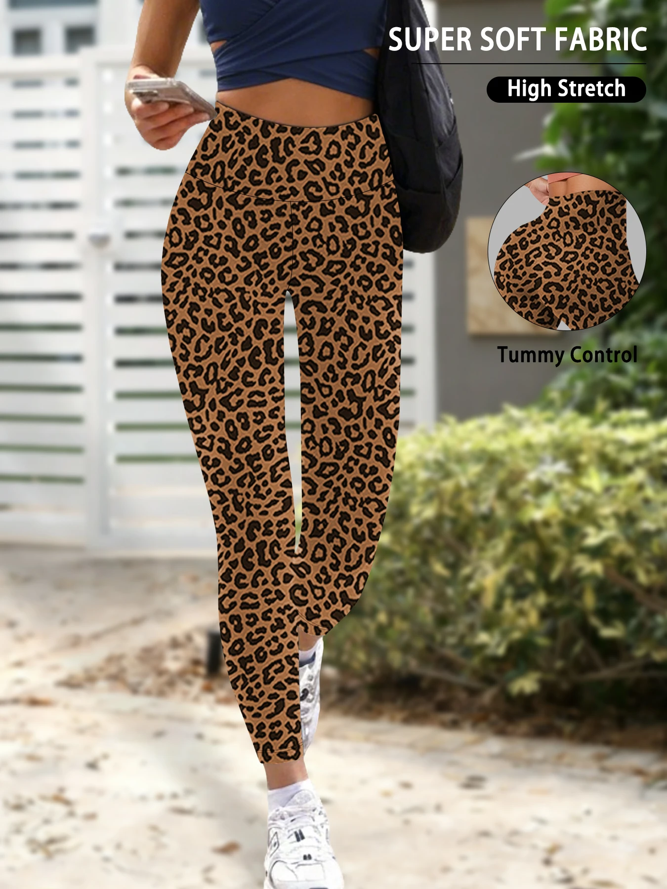 High Waisted Comfort Leggings - Women's Super Soft Tummy Control Fit for Yoga Running Workout and Daily Life