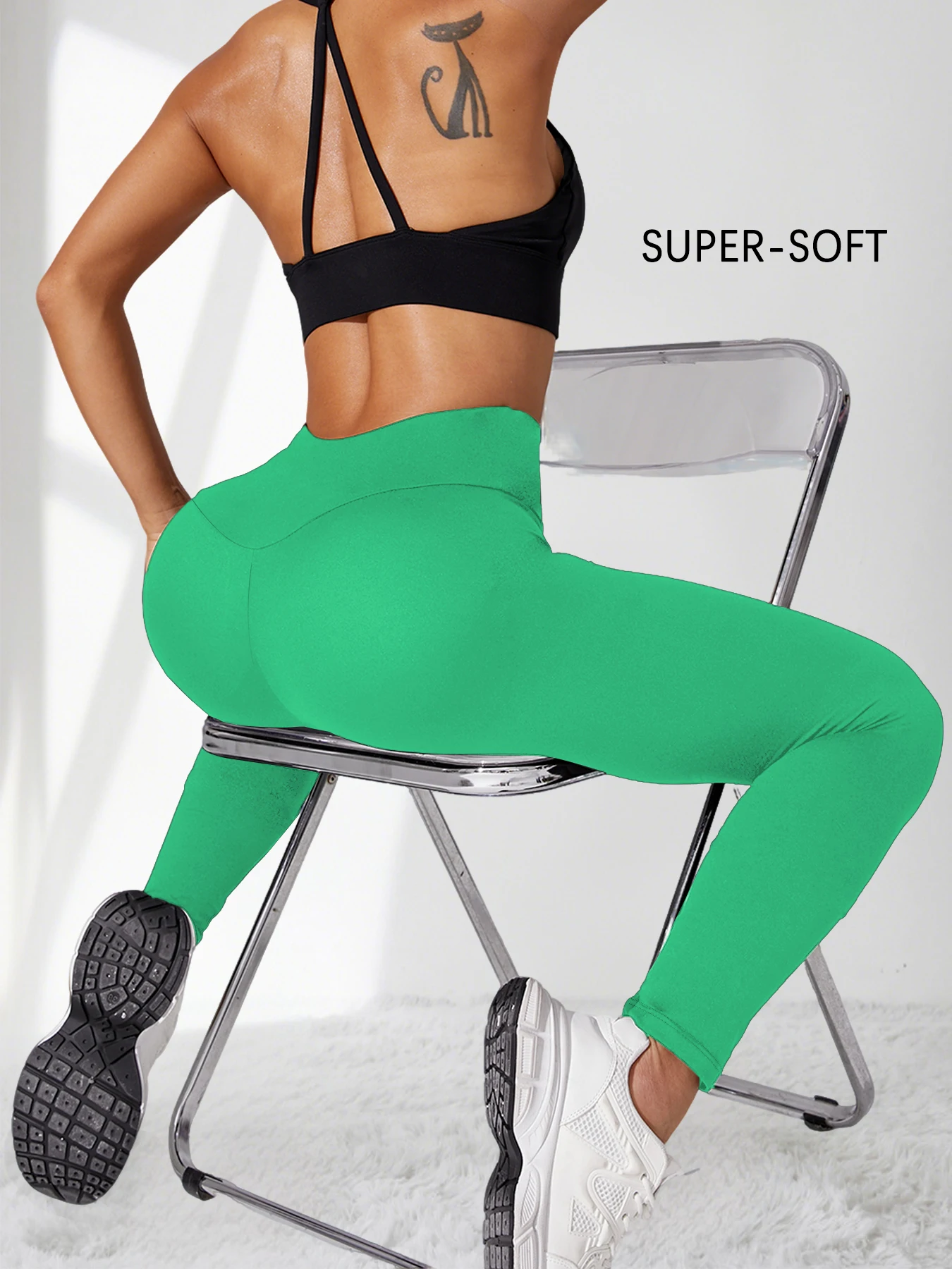 High Waisted Comfort Leggings - Women's Super Soft Tummy Control Fit for Yoga Running Workout and Daily Life