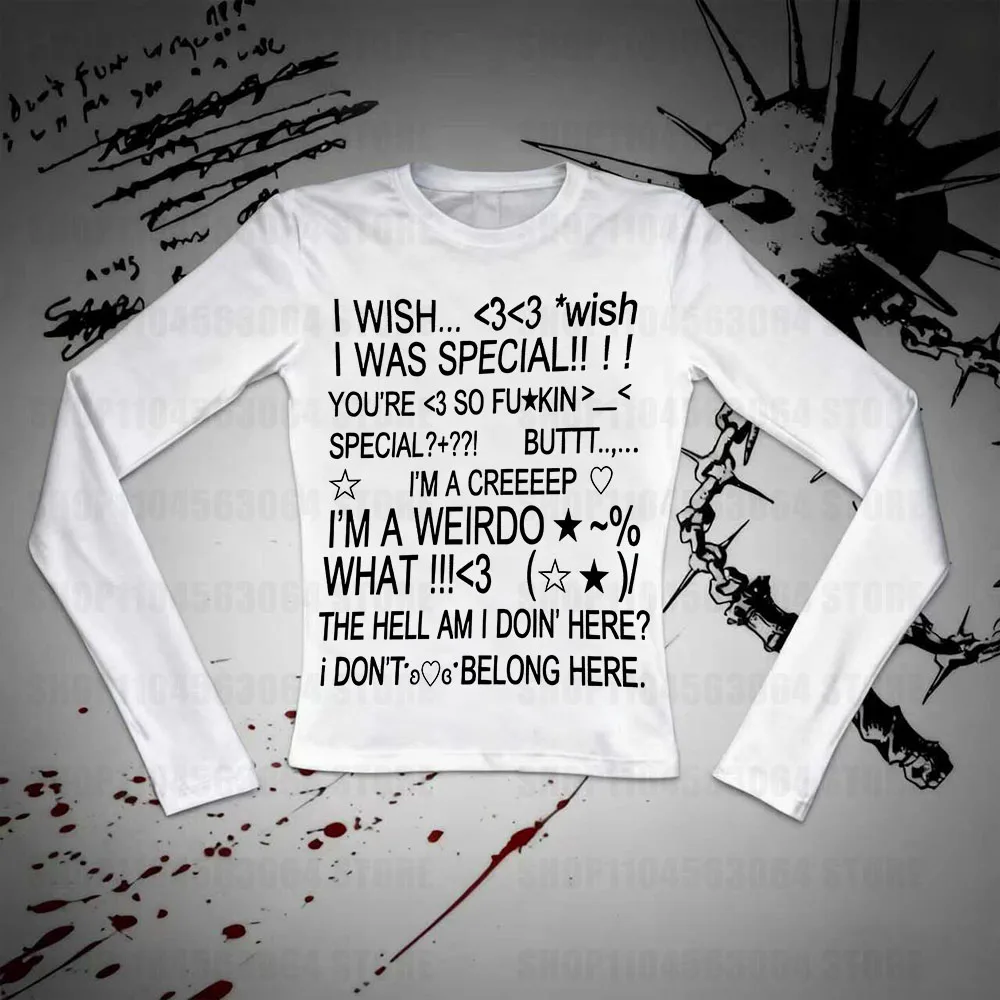 Y2K casual women's short sleeved printed fashion retro Harajuku street style high street Gothic American aesthetic emotional gir