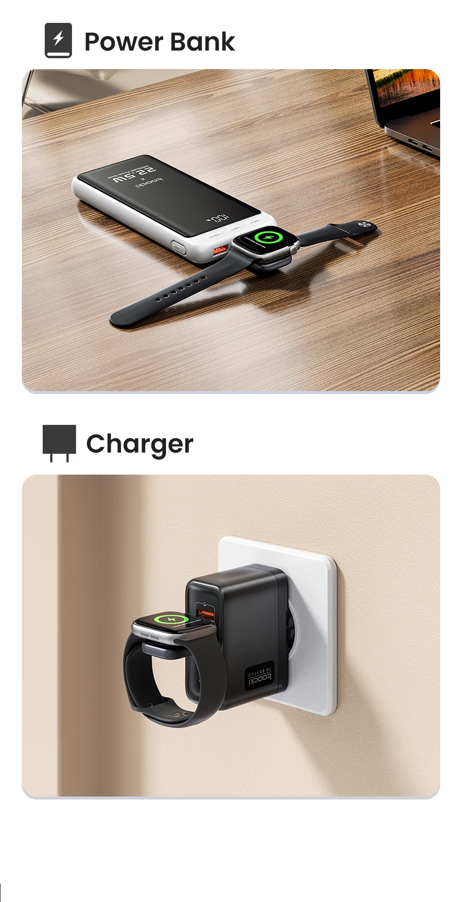 Toocki TW13 2.5W Wireless Charger for iWatch S1-S11 SE 2-3 Ultra 1-3 Portable Type C Magnetic Wireless Charger for Apple Watch