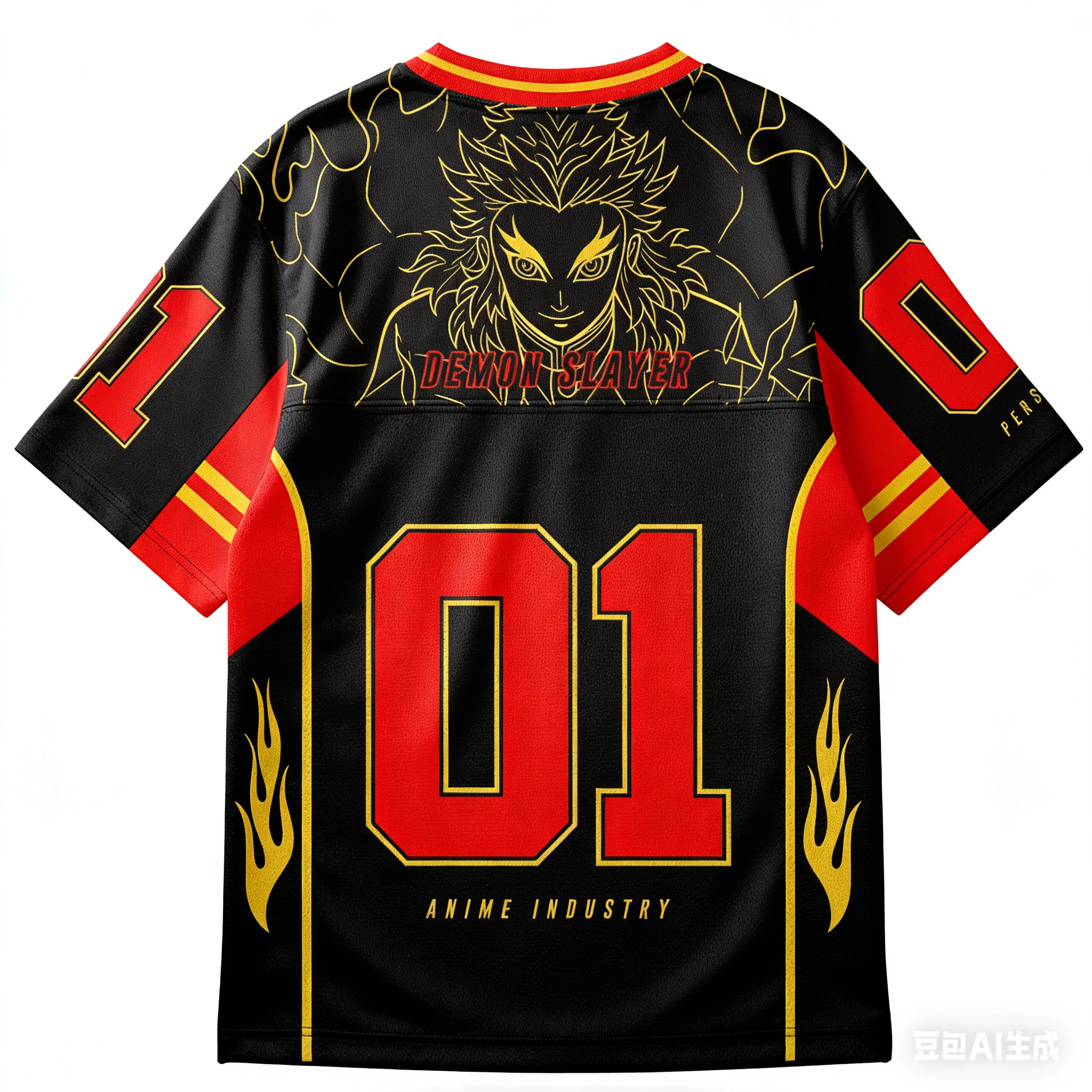 Demon Slayer Adult and Kids American-Style Jersey T-Shirt, Multi-Character 3D Print Trendy Anime Short Sleeve, Shorts Friend