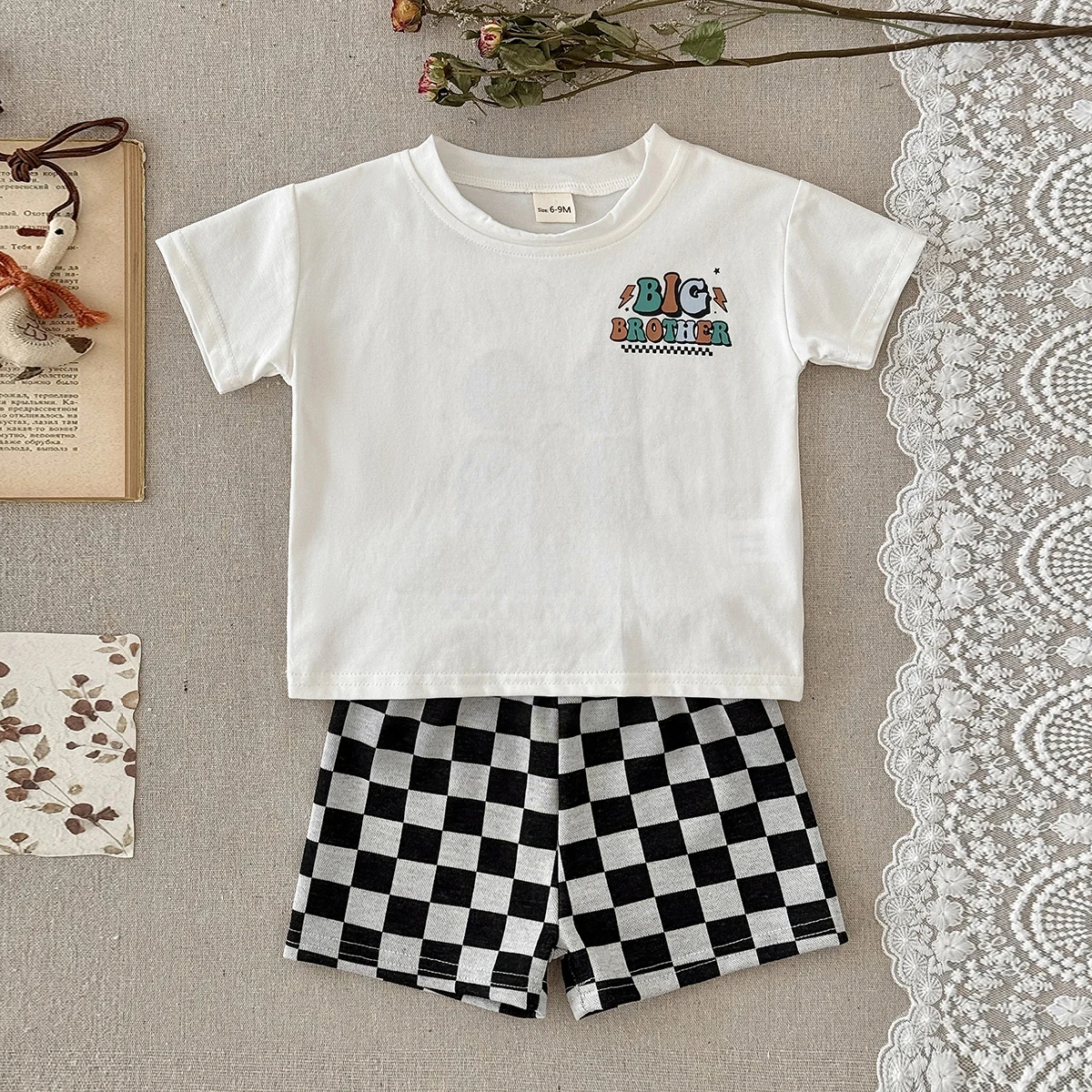 Summer Toddler Boys Girls Cotton Short Sleeve Top+Shorts Set Baby Boys Shortsleeve Printing Tee Outfits Sets Kids Clothes