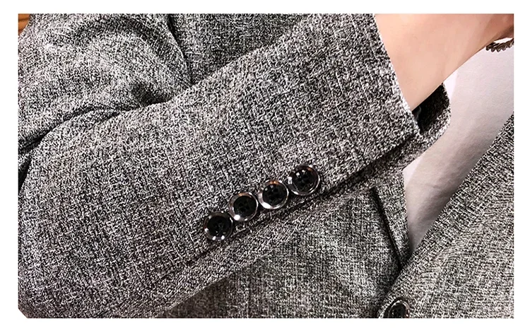 Solid Color Men's Fashion Casual Outdoor Gentleman Business Wedding Trend Slim-fit Formal Dress British Style Wedding Blazer