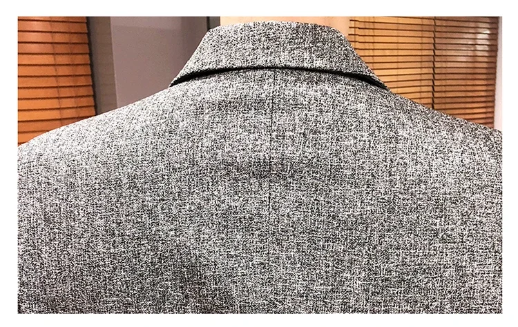 Solid Color Men's Fashion Casual Outdoor Gentleman Business Wedding Trend Slim-fit Formal Dress British Style Wedding Blazer
