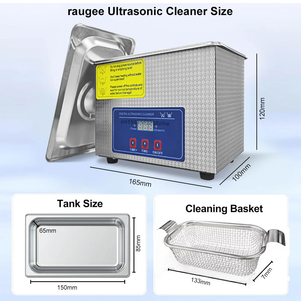 Ultrasonic Cleaner 40KHZ Home Ultrasound Cleaning Machine For Jewelry Glasses Washing Bath Watches Denture Ultrasonic Cleaner