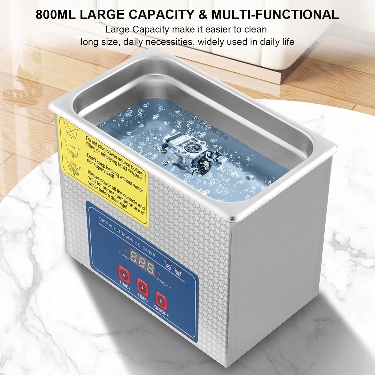 Ultrasonic Cleaner 40KHZ Home Ultrasound Cleaning Machine For Jewelry Glasses Washing Bath Watches Denture Ultrasonic Cleaner