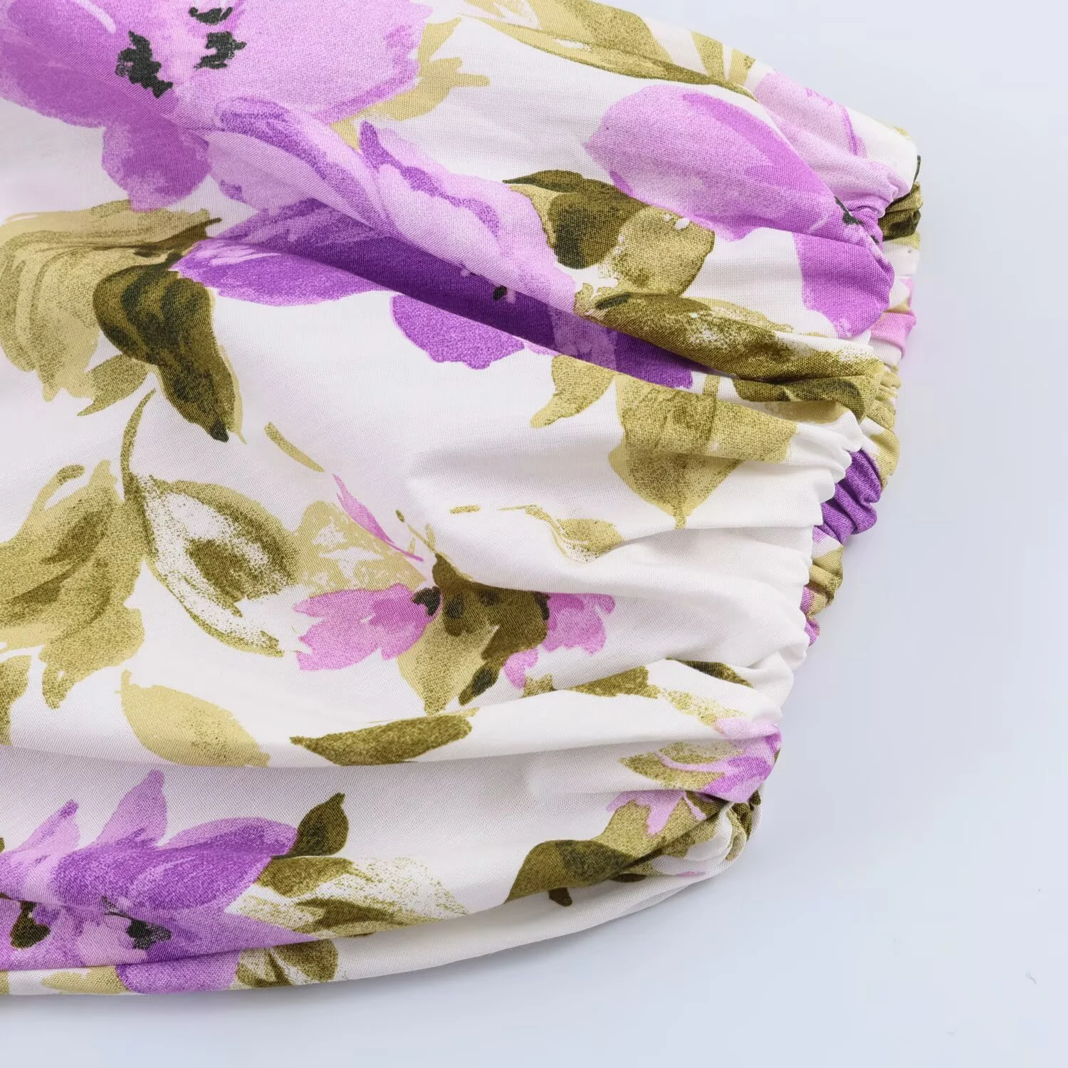 European and American style spring and summer new women's clothing with waist belt and flower print medium long dress