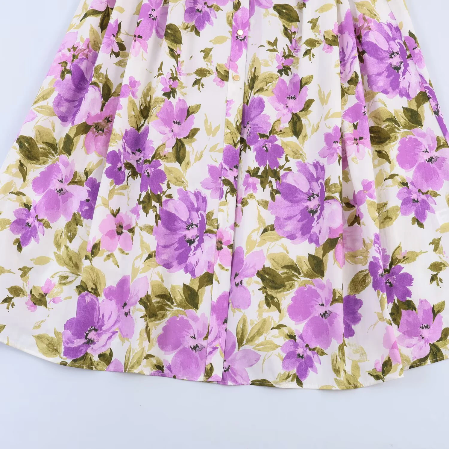 European and American style spring and summer new women's clothing with waist belt and flower print medium long dress