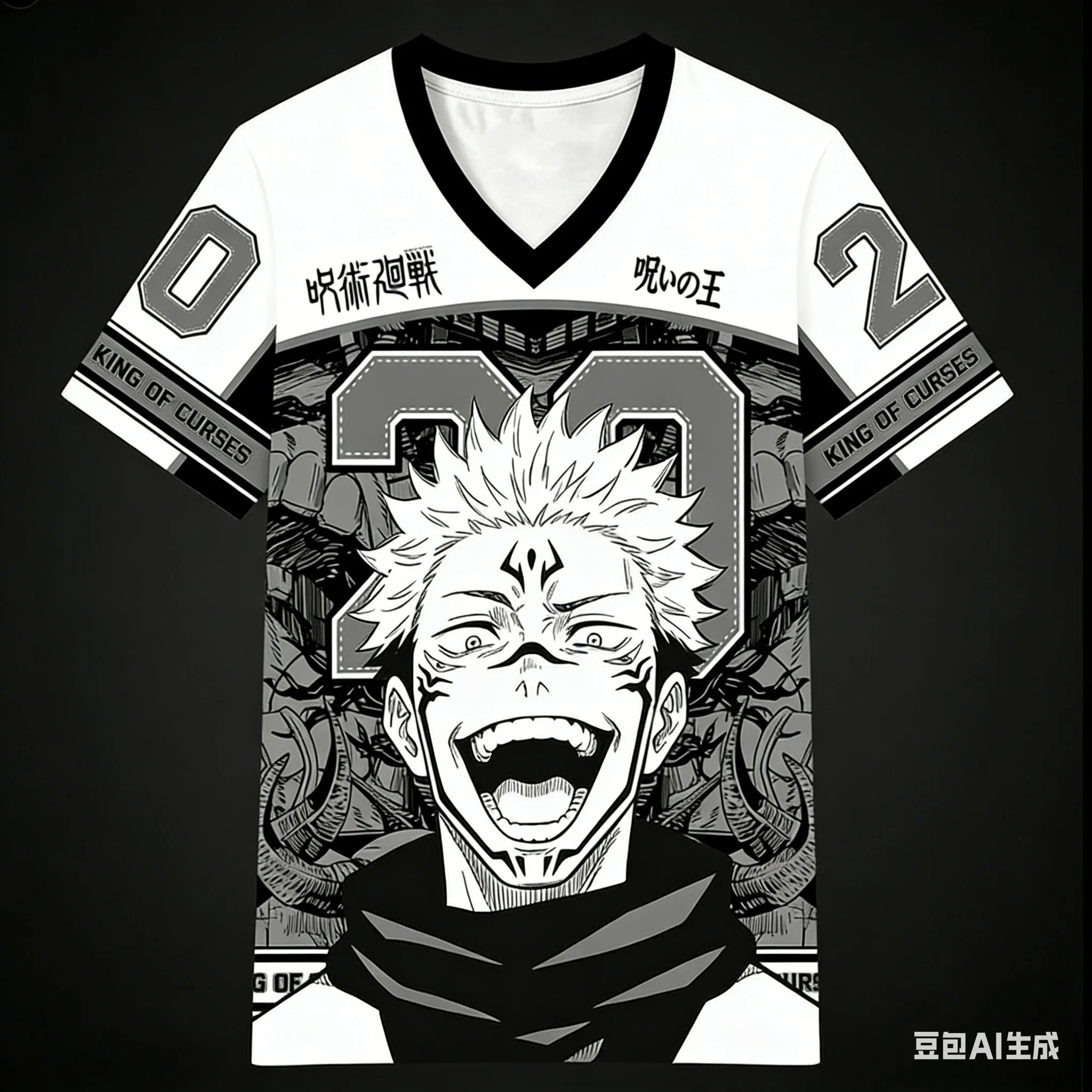 Latest Jujutsu Kaisen Jerseys for Boys, Girls, and Children; American Football Uniforms; Anime Merchandise; Short-sleeved Shirts