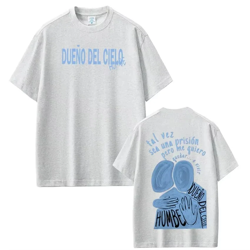 2026 Dueno Del Cielo Tour Singer Humbe Print Tees Men Women Fashion T Shirt Summer Cotton High Quality Fashion Casual T-shirts