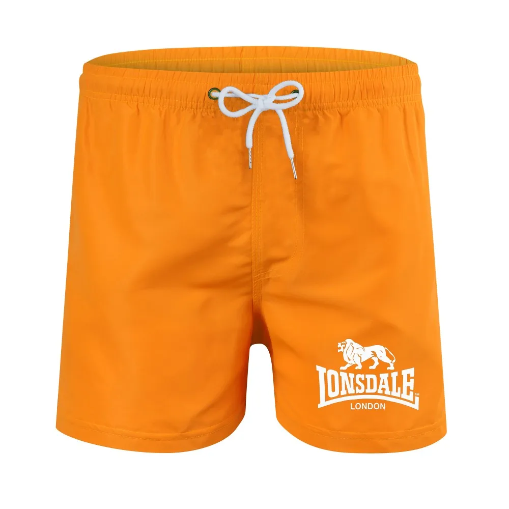 2026 Lonsdale Men Swim Shorts Quick Dry Beach Shorts Summer Casual Sports Running Board Shorts
