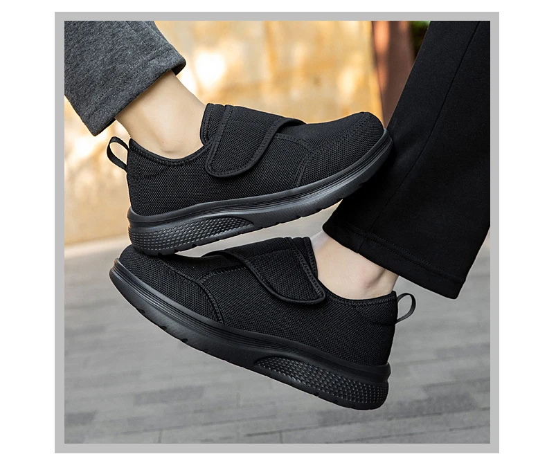 New Wide Toe Men Barefoot Shoes Orthopedics Wide Feet Swollen Shoes Comfortable Diabetic Shoes Walking Shoes Men's Shoes