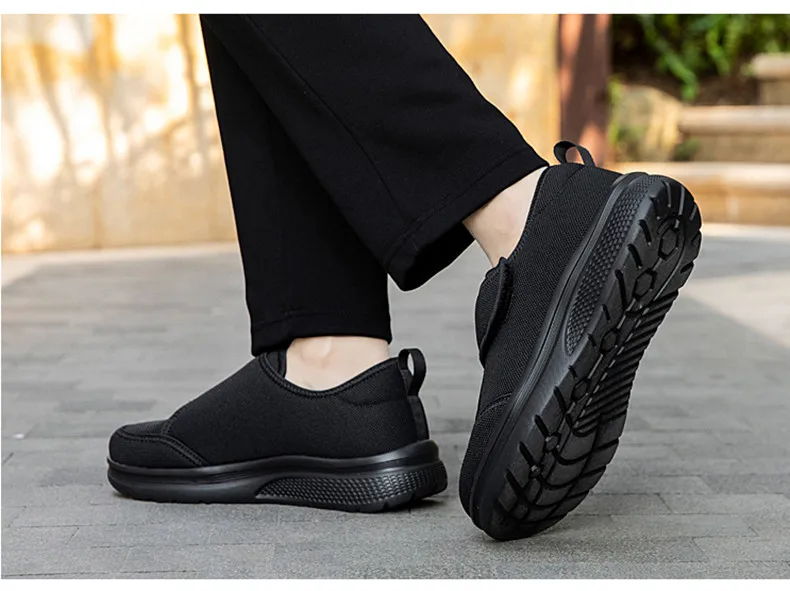 New Wide Toe Men Barefoot Shoes Orthopedics Wide Feet Swollen Shoes Comfortable Diabetic Shoes Walking Shoes Men's Shoes