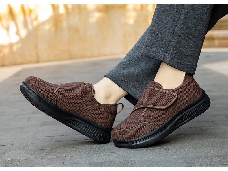 New Wide Toe Men Barefoot Shoes Orthopedics Wide Feet Swollen Shoes Comfortable Diabetic Shoes Walking Shoes Men's Shoes