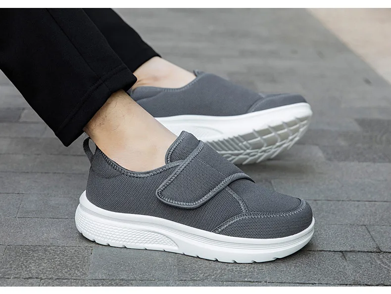 New Wide Toe Men Barefoot Shoes Orthopedics Wide Feet Swollen Shoes Comfortable Diabetic Shoes Walking Shoes Men's Shoes