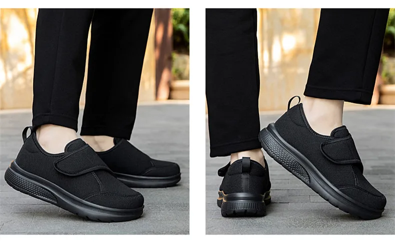 New Wide Toe Men Barefoot Shoes Orthopedics Wide Feet Swollen Shoes Comfortable Diabetic Shoes Walking Shoes Men's Shoes