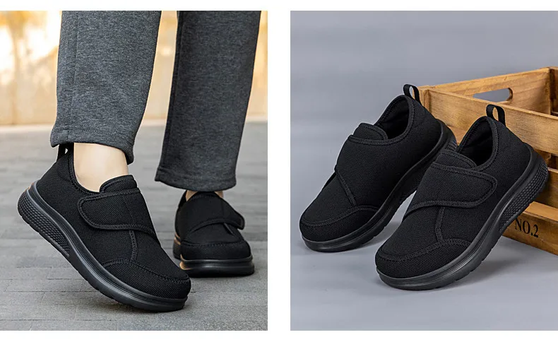 New Wide Toe Men Barefoot Shoes Orthopedics Wide Feet Swollen Shoes Comfortable Diabetic Shoes Walking Shoes Men's Shoes