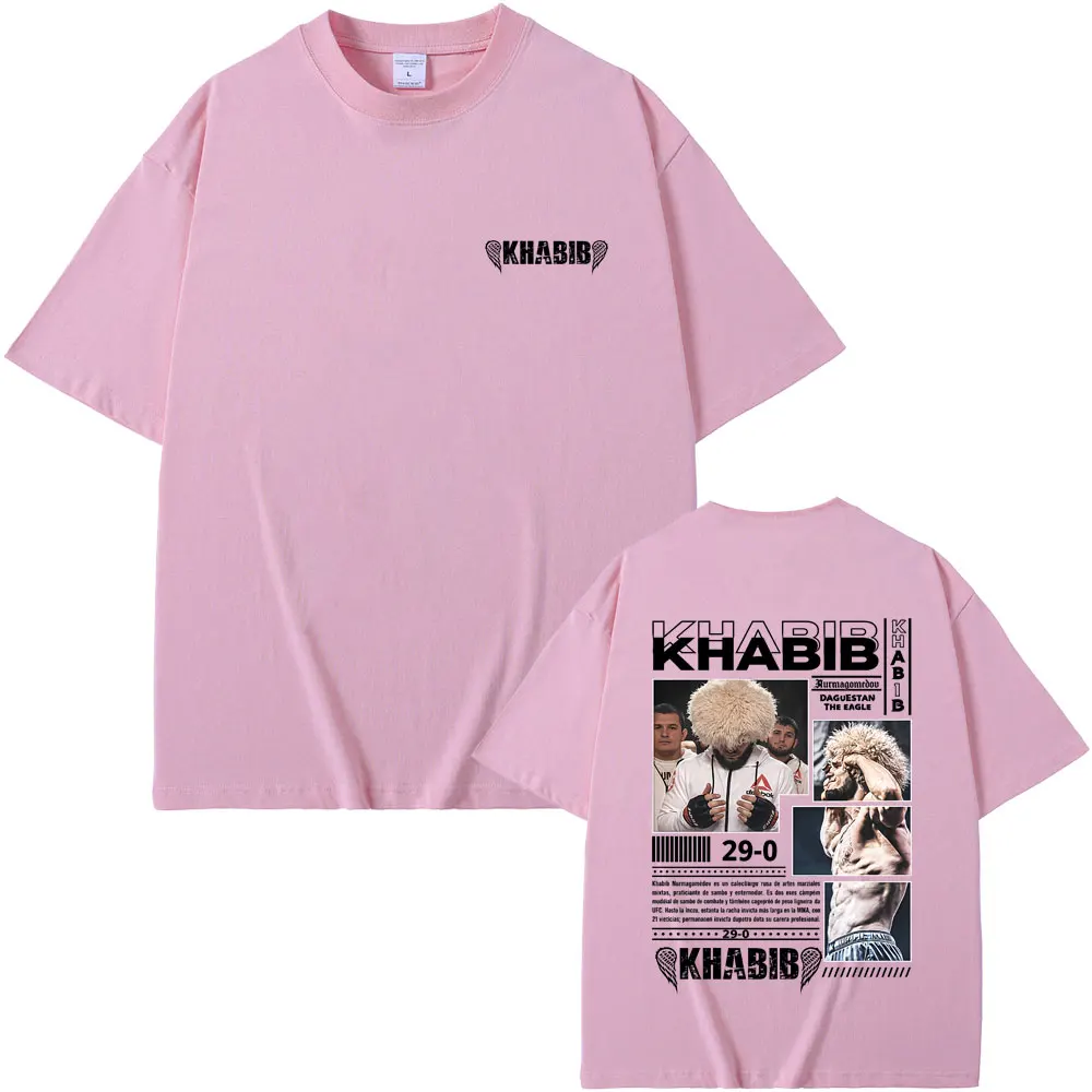 Khabib Graphic T Shirt Boxing Vintage Short Sleeve Oversized T-shirt Men Women Casual Pure Cotton T-shirts Male Gym Streetwear