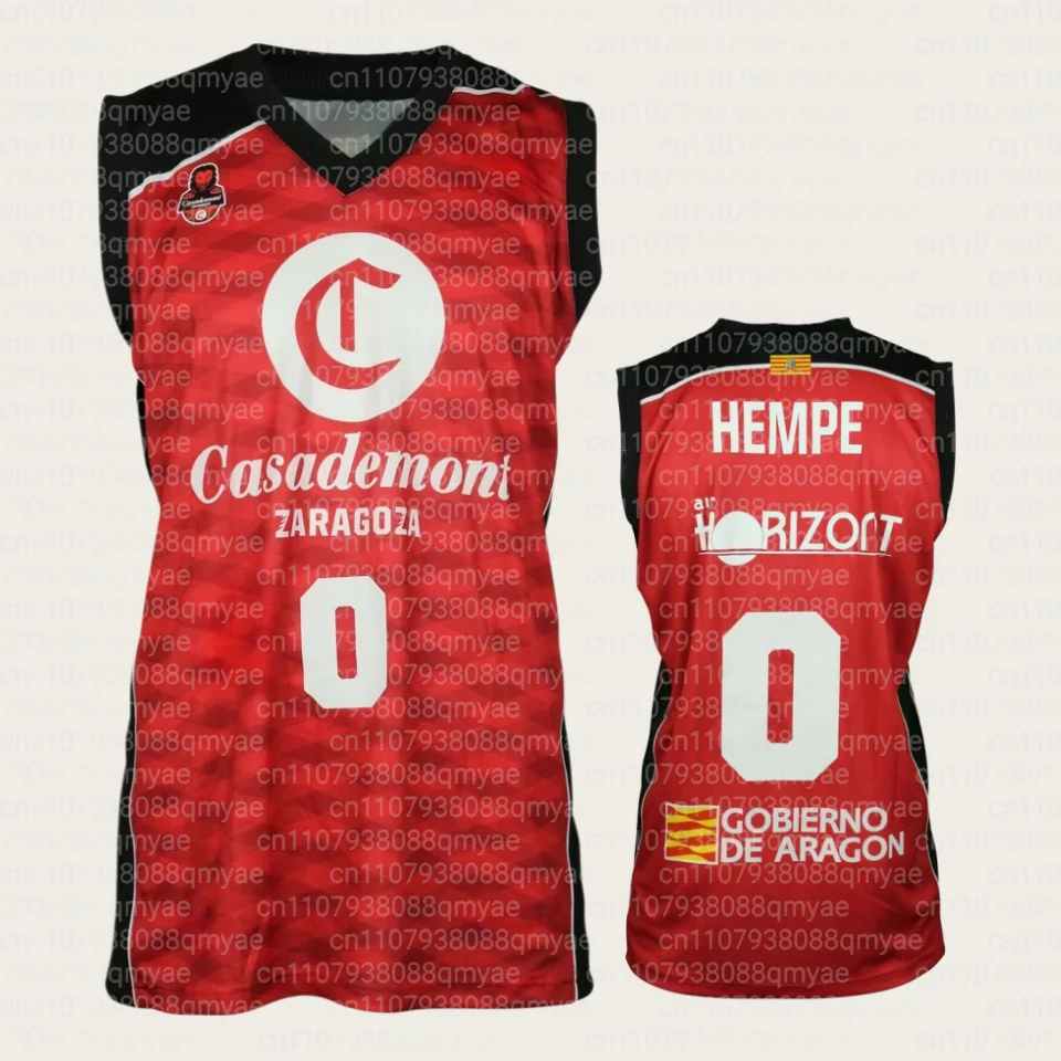2026 Parent Child New Zaragoza Basketball Match Jersey, Spanish Basketball Fan Sports Vest, Breathable Quick Drying Vest