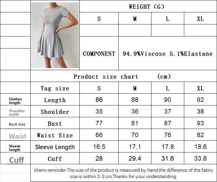 Summer New Women's French Crew Neck Short Sleeve Dress Short Skirt Summer Dress Vintage Dress Beach Dress