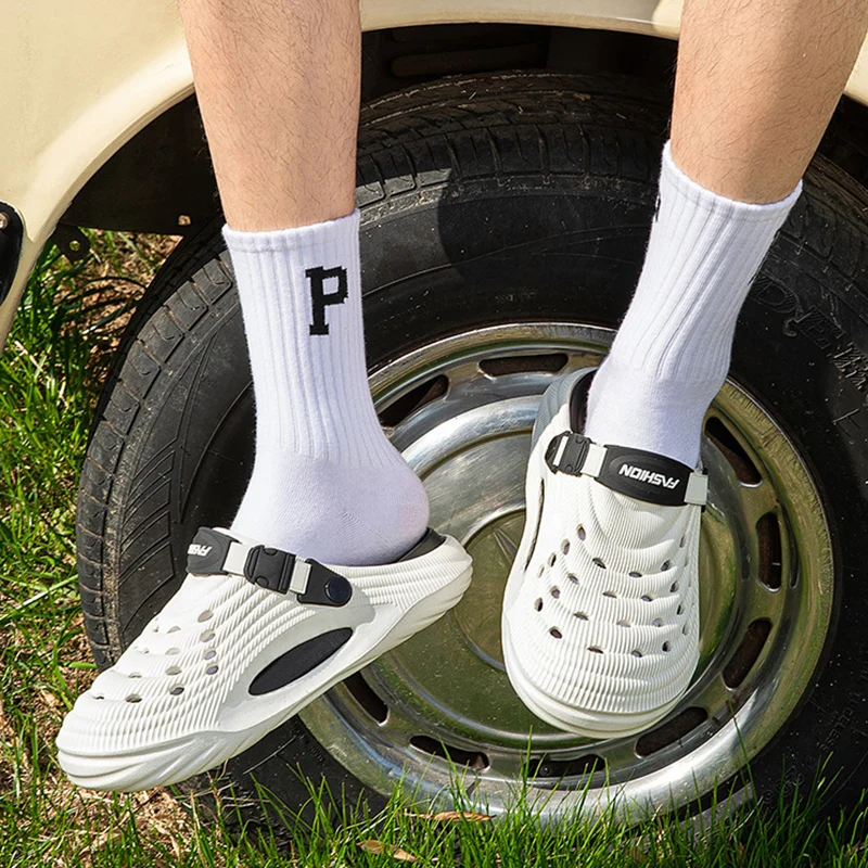 Summer Non Slip Platform Clogs Sandals Men Couple Soft Sole Breathable Beach Slippers Woman Comfortable Slin On Sport Slippers