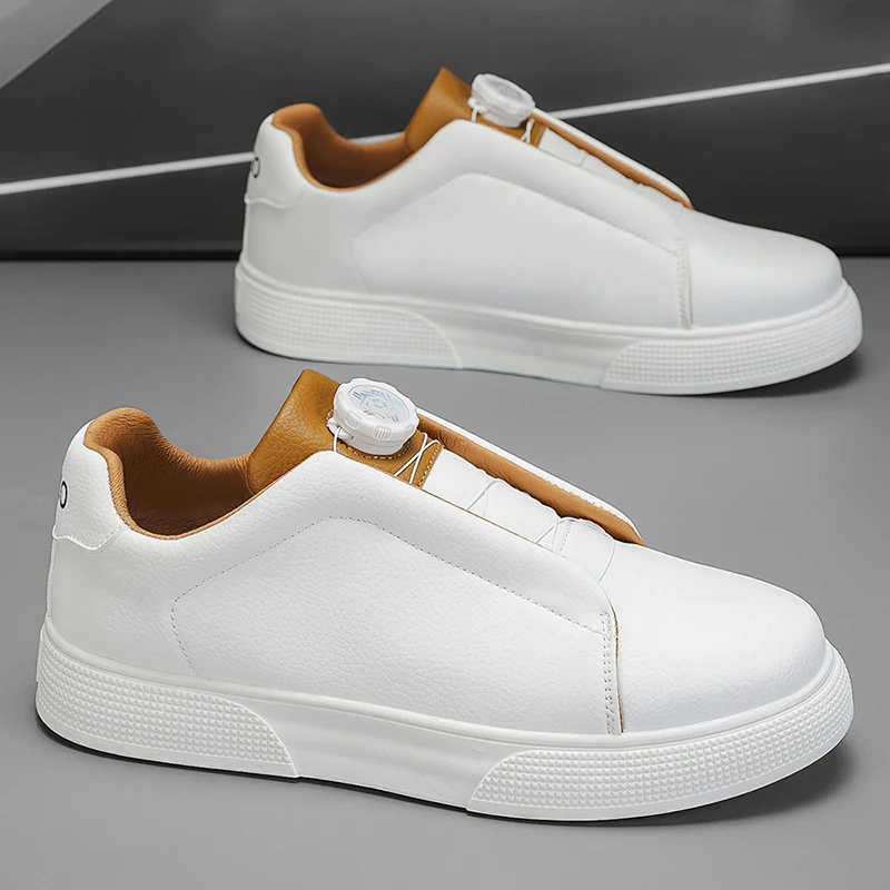 Men's casual skate shoes, sports casual shoes, and everyday outdoor hiking shoes, available in black, white, and blue