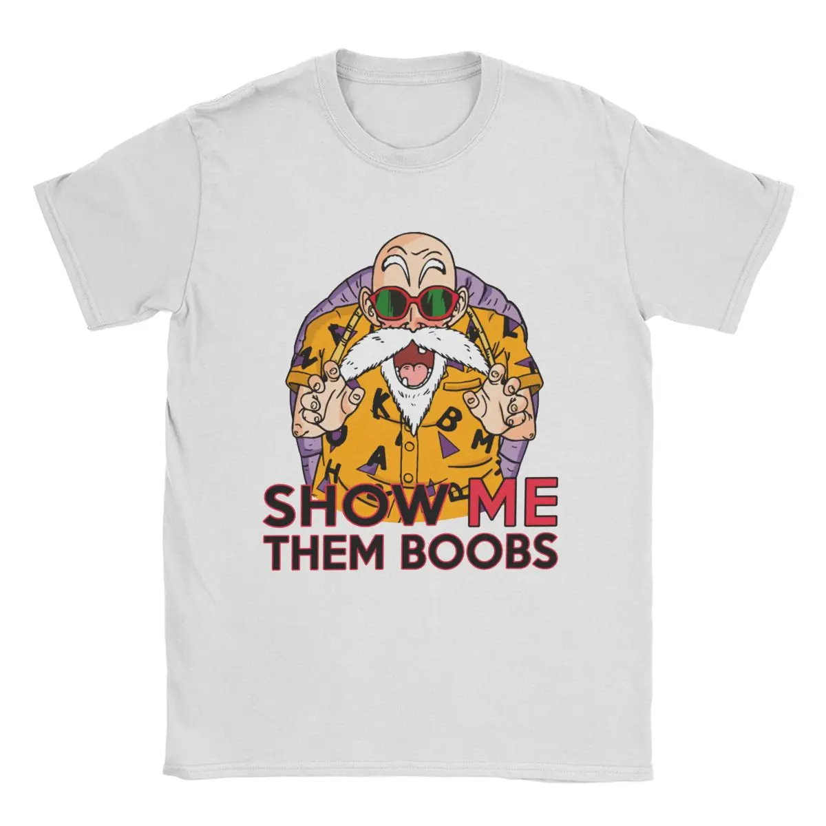 2026 New Dragon Ball Master Roshi Muten Kame Sennin Print T-shirt Short Sleeve T-shirt Men's and Women's T-shirt Men's Top