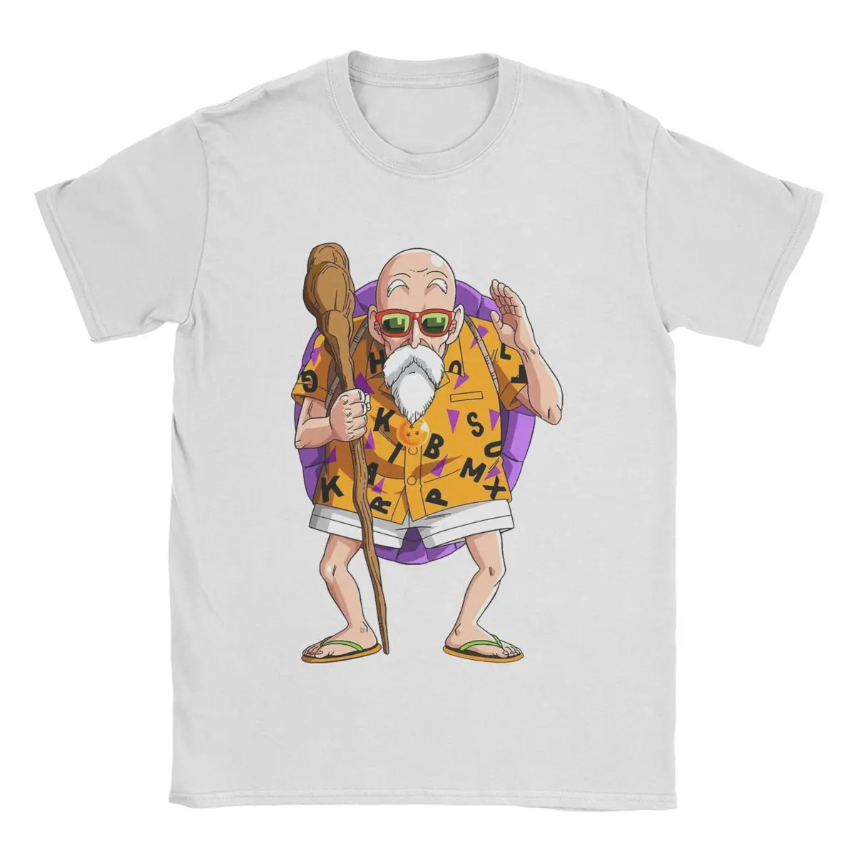 2026 New Dragon Ball Master Roshi Muten Kame Sennin Print T-shirt Short Sleeve T-shirt Men's and Women's T-shirt Men's Top