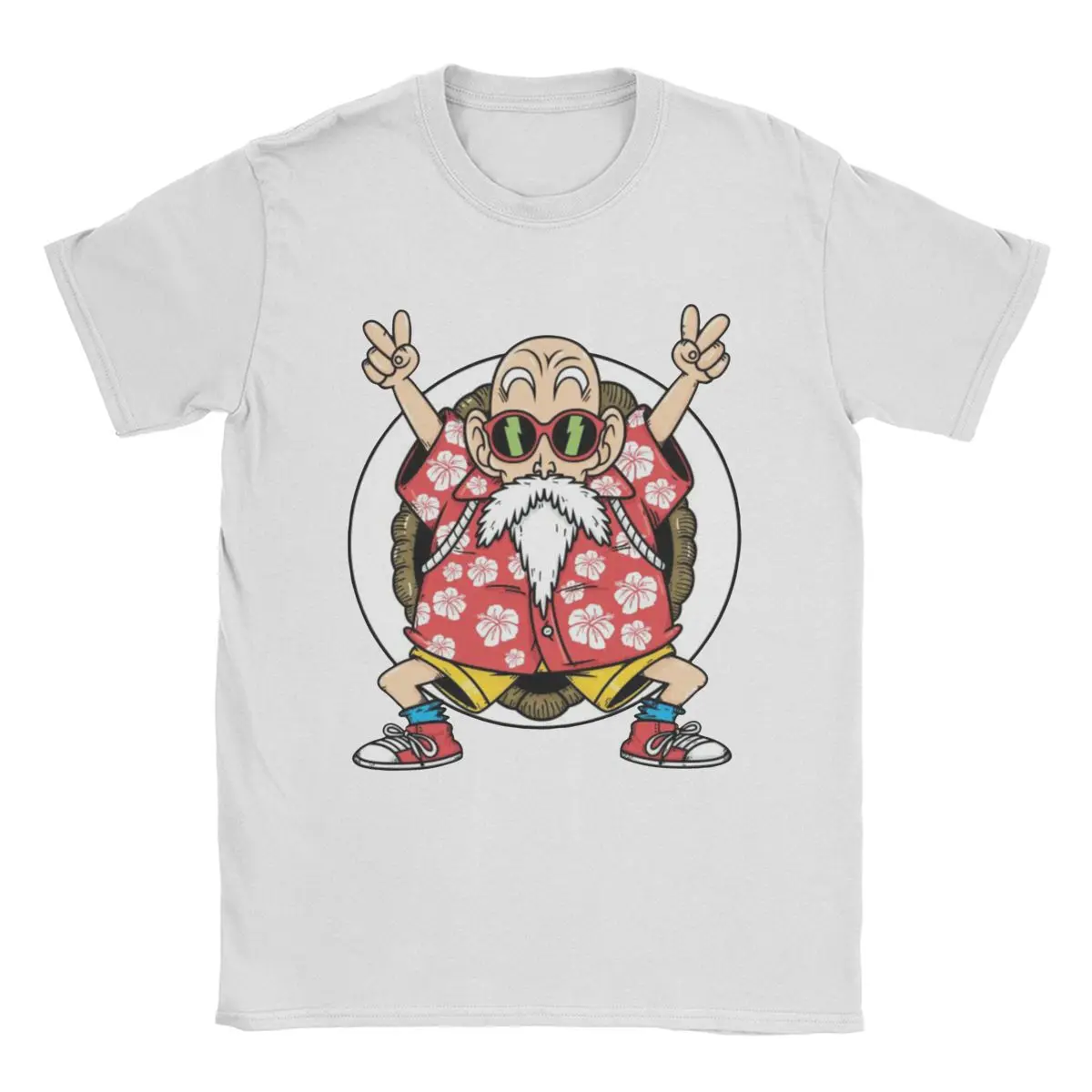 2026 New Dragon Ball Master Roshi Muten Kame Sennin Print T-shirt Short Sleeve T-shirt Men's and Women's T-shirt Men's Top